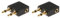 Gold Plated Airplane Headphone Adapter for 3.5mm Plug Jack Socket Converter (2xairplane headphone adapters)