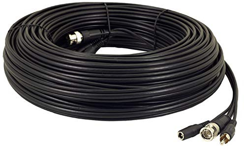 SpyCameraCCTV 20m Professional Copper RG59 BNC Video, RCA Audio and Power CCTV Cable