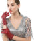 Nappaglo Damen Italienisches Lammfell Leder Handschuhe Touchscreen Winter Warm Langes Fleecefutter Handschuhe (S (Umfang der Handfläche:16.5-17.8cm), Winerot(Non-Touchscreen))