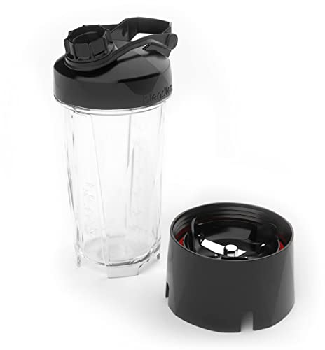 Blendtec GO (850ml) Bottle, Reusable Mixing Cup with Travel Lid, BPA Free Glass, Clear