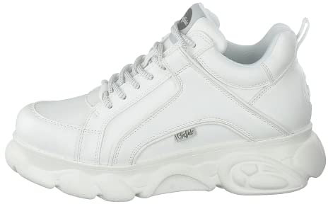 Buffalo Damen Corin Hohe Sneaker, Weiß (White 000)