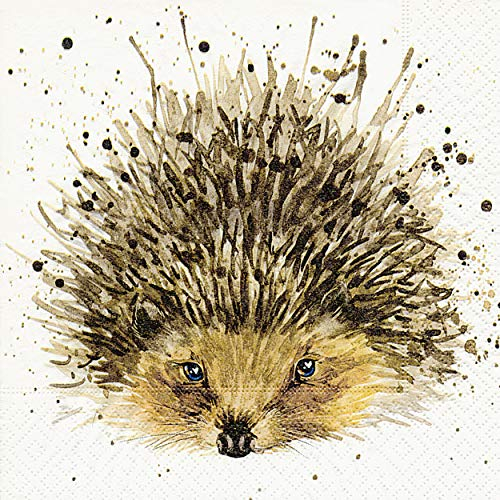 20 Servietten Igel Waldtiere Wald Herbst 33 x 33 cm