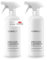 JUNALI® Oberflächen Glanzreiniger, Pflege für Hochglanz Küchen, antistatisch mit Perl-Effekt, Sprühversiegelung für Naturstein, Chrom, Glas, Kunststoff, lackierte Holzmöbel (2x 500 ml)