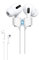Cordón para AirPods Pro, 2 y 1, diseño magnético y muy resistente, para no perder los auriculares al hacer deporte, blanco