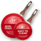 Phantom Chef 8” and 11 Frying Pan Set | Pure Aluminum Nonstick Frying Pan Set With Easy Clean Ceramic Coating | Soft Touch Stay Cool Handle | PTFE PFOA Lead and Cadmium Free Fry Pan | 2 Piece | Red