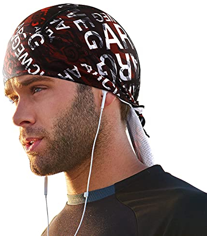 Arcweg Bandana Cap Laufmütze Atmungsaktiv Schnelltrocknend Kopftuch Pirat Kappe UV Schutz Bandanas mit verstellbar Band Radsport Fahrrad Kopfbedeckung Sommermütze Schweißabsorbierend UPF 50+