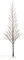 BOP Albero Di Natale Slim Innevato Con Luci Incorporate Afrodite 210 Cm | Albero Luminoso Minimal, Led a Luce Calda | Albero Di Natale Illuminato, Rami Effetto Legno Naturale | 306 LED Bianco Caldo