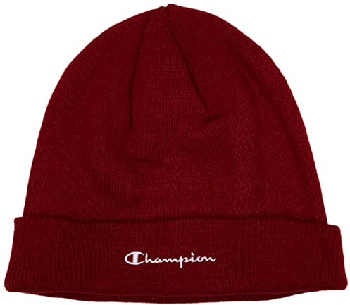 Champion Knit Mütze, Karminrot, Einheitsgröße Unisex-Erwachsene