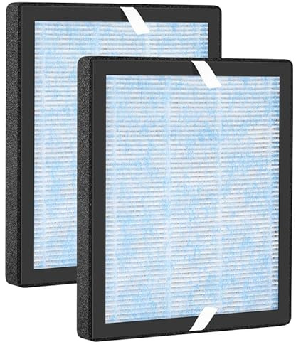 R1 P1801 P1802 True HEPA-Ersatzfilter, kompatibel mit YIOU R1 und Elechomes P1801/P1802 Luftreiniger, 3-stufiges Filtersystem, H13 True HEPA-Filter, 2 Stück