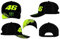 VR46 MONSTE DUAL LINE,Cap,Uomo,Black,