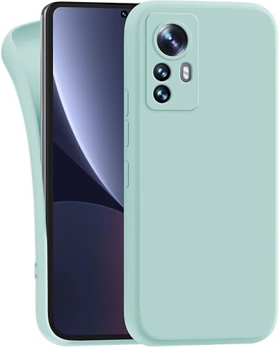 MyGadget Coque pour Xiaomi 12 Pro - Case TPU Souple & Soft - Cover Protection Extra Fine & Légère - Étui Coloré Anti Choc et Rayures - Vert Menthe