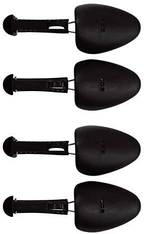 YY YEARCHY Shoe Tree for Men Adjustable Lightweight Plastic Shoe Stretchers, Black, 2 Pairs