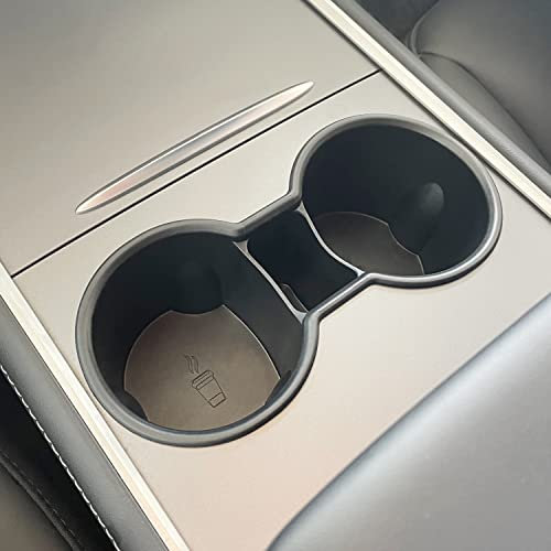 PADITURAL 2022 2021 Tesla Model Y Model 3 Center Console Cup Holder Insert ONLY FIT New Console