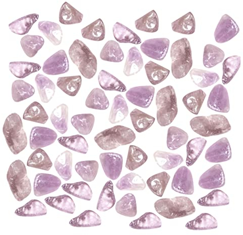 HOMSFOU Kristallsteine Trommelsteine Aquarium Kristalle Und Heilsteine Farbiger Kristall Bergkristall Steine Gestürzter Kies Rohsteine -Chips Kristall Und Steine Natürlich Peridot Violett