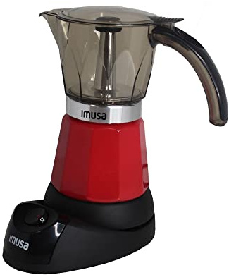 IMUSA 6 or 3cup Electric Espresso Maker, Red