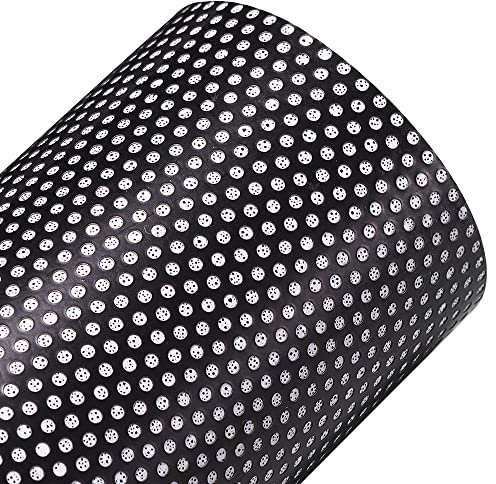 JSCARLIFE Black One-way Perforated Vinyl Window Privacy Film, Durable Mesh Stickers Room Privacy Window Stickers Office Glass Door Sticker Decoration (60CMX120CM)