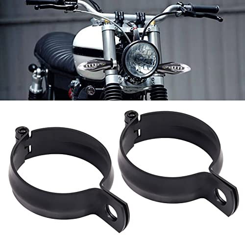 YnGia Soporte de luz de señal de giro de la motocicleta, 2pcs universales de 52-60mm indicador del indicador del soporte de la horquilla del soporte para