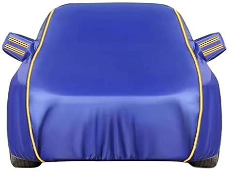 Autoabdeckung für Nissan Micra (2003–2023) | Robuste Vollgarage for das Auto, Garage for den Außenbereich, Anti-Vogelkot, regensichere Autoplane (Color : Blue)