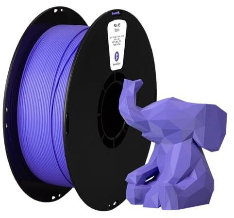 kexcelled PLA Helllila Filament 1,75mm Zähigkeit Erhöhen Hochpräzises Lebendige Farben 1kg Spule 3D Druck Material für FDM-Drucker Modellbau
