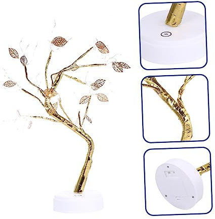 Housoutil 1stk Baum Lichter Desktop-bosai-baum Kirschbaum Licht Bonsai-baum Licht Beleuchtete Baummittelstücke Weihnachtsbaum-nachtlicht Geführte Birke Weihnachten Kupferkabel Umgebungslicht