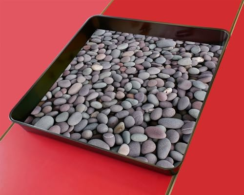 Pebbles Effect Vinyl Tuff Tray Insert - 55 x 55 cm - Ideal for Tiger Play Tray - Play Tray NOT Included