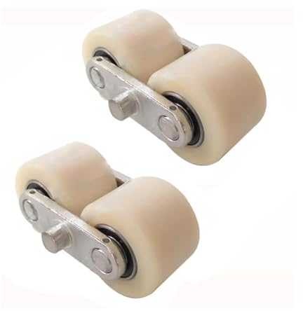 ACCL 2× Roue pour transpalette Rouleau pour Palette Roues châssis Mobile Chariot élévateur Diamètre 80mm Charge Lourde 800kg Double roulement pour Le Transport Industriel Transpalette Patin
