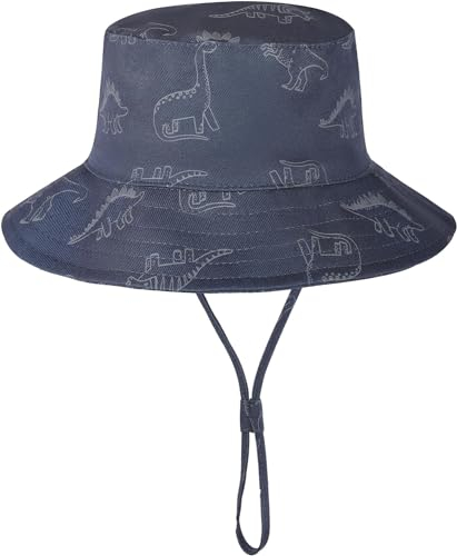 DRESHOW Unisex Baby Kleinkinder Sonnenhut Kappe Mütze Fischerhut Strandhut Kinder Baby Stern Sommerhut UV Schutz UPF 50+, Age 2-4 Jahre, Size 52cm