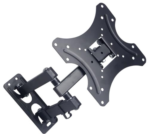 Veemoon Lcd Tv Holder Rack Telescopic Wall Mount Bracket for Flat Panel Tvs Swivel and Easy Installation for Corner and Fireplace Use