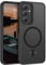 GUAGUA for Samsung Galaxy A54 Case Compatible with MagSafe Magnetic Slim Translucent Matte Black Shockproof Protective Case for Samsung Galaxy A54 5G 6.4''
