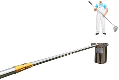 Campionatore d'acqua telescopico in acciaio inox Campionatore a pendolo da 500 ml Mestolo for campionatore Kit for la pulizia della piscina Skimmer for piscina Asta di campionamento acqua Asta di camp