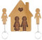 Porte-clés mural décoratif pour clés d'entrée – Porte-clés familial pour clés d'entrée – Porte-clés mural pour couples