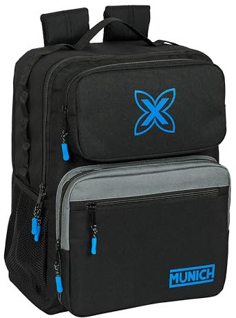 Safta MUNICH IRON - Mochila para Portátil 14.1, Ideal para Jóvenes de Diferentes Edades, Cómoda y Versátil, Calidad y Resistencia, 33x16x42 cm, Color