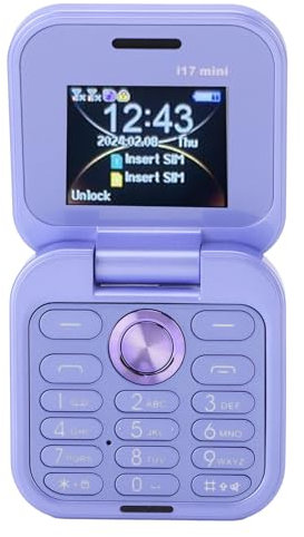 Cellulare pieghevole sbloccato per anziani, anziani, 2G Basic, facile da usare, piccolo telefono cellulare con pulsanti grandi, radio FM, torcia LED, Dual Nano SIM e