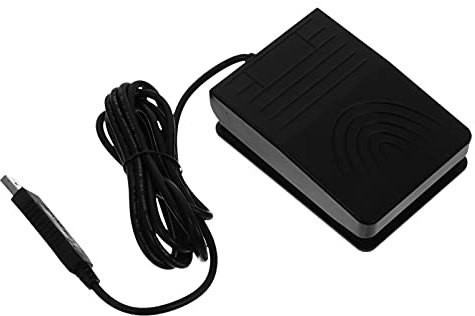 CAXUSD Pédale D'action Unique Usb Pour Clavier D'ordinateur Professionnel, Pédale Simple En Plastique Solide, Commande Au Pied Programmable, Utilisation Bureau Et Jeux