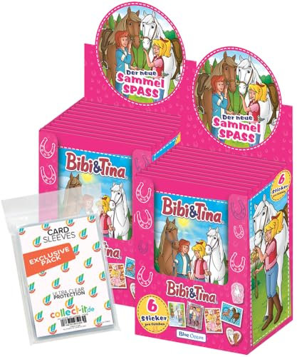 Bundle mit Bibi & Tina - 2024 - Sammelsticker - 2 Displays (72 Tüten) + Exklusive Collect-it Hüllen