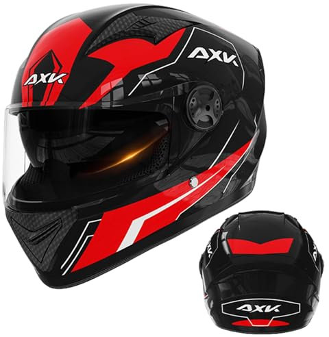 Moto Motorbike Helmet | Full Face Motorcycle Helmet | Duals Visor Motorcycle Headgear | Adult Motorcycle Motocross Helmet | Street Helmet Unisex Adult | For Motorcycles, Scooters