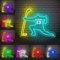 ASD Jewerly Personalisierte Name Hockey Spiel Neon Zeichen, benutzerdefinierte LED Hockey Neon Licht, Sport Hockey Nachtlichter, Weihnachten Geburtstag Hockey Geschenk