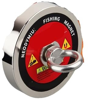 QAZWZG Magnetfischen Angeln Magnet Bergung Magnet Große Neodym N52 Magnete Suche 10M Seil Industriemagnete(450KG)
