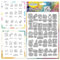 CHGCRAFT Mini Hausarbeit Icon Drucken Muster Clear Stempel Silikon Stempel Siegel für DIY Scrapbooking und Kartenherstellung Papier Handwerk Dekor 6,3×4,3 Zoll