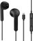 Auricolari con Cavo, Cuffie Cablate con Lightning In Ear [Certificate MFi] per Apple iPhone 14/14 Plus/13/12/11/8/7 X Pro Max, Cuffiette Stereo Filo con Microfono e Controllo del Volume (Nero)