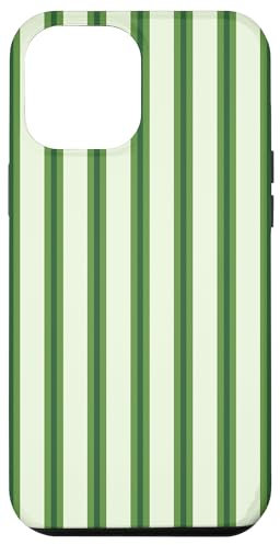 Vertical Sage Green Stripes Pattern Aesthetic Case for iPhone 12 Pro Max