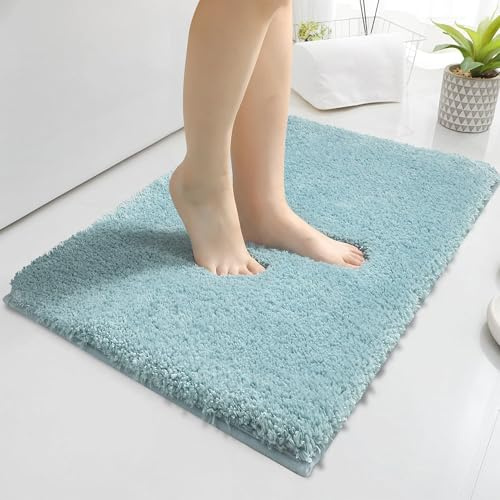 Baahrnom Microfibre Tapis de Bain 40x60 cm,Tapis Salle de Bain Antidérapant | Tapis de Salle de Bain Lavable Machine, Tapis Bain Luxe Absorbant pour Douche, Séjour, Entrée