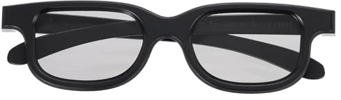 QUARKZMAN Gafas 3D Polarizadas Gafas 3D Pasivas Circulares para Cine Negro | Juegos TV Fotos Proyector