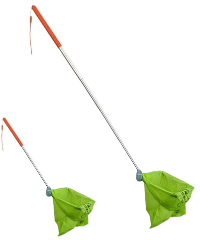 Recogedor De Heces Para Perros | Recogedor Telescópico De Heces Para Mascotas Con Mango Largo,Para Interiores Y Exteriores Como Salón Jardín O Camping | Para Perros Gatos Y Uso Doméstico En