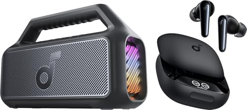 soundcore Liberty 4 Pro von Anker & Boom 2 Outdoor-Lautsprecher (Bündel)