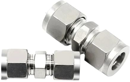 LIUCH Raccord de Tube à Double Virole en Acier Inoxydable 304 SS 3 4 6 8 10 12 mm 1/8 1/4 3/8 1/2 OD(1/2)