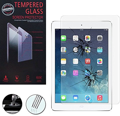 VCOMP® 1 Vitre Film Verre Trempé de Protection d'écran pour Apple iPad Air 2 - Transparent