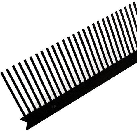 10 Stück Traufentlüftungskamm 100mm Trauf Kamm Traufe Belüftung (Schwarz)