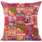 Eyes of India - 24 Large Burgundy Red Patchwork Decorative Pillow Cushion Cover Case Throw Sofa Couch Bohemian Accent Indian Colorful Boho Chic Seating Handmade Cover ONLY