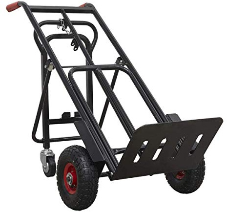 Sealey CST989HD 300kg Capacity Heavy-Duty 3-in-1 Sack Truck with PU Tyres